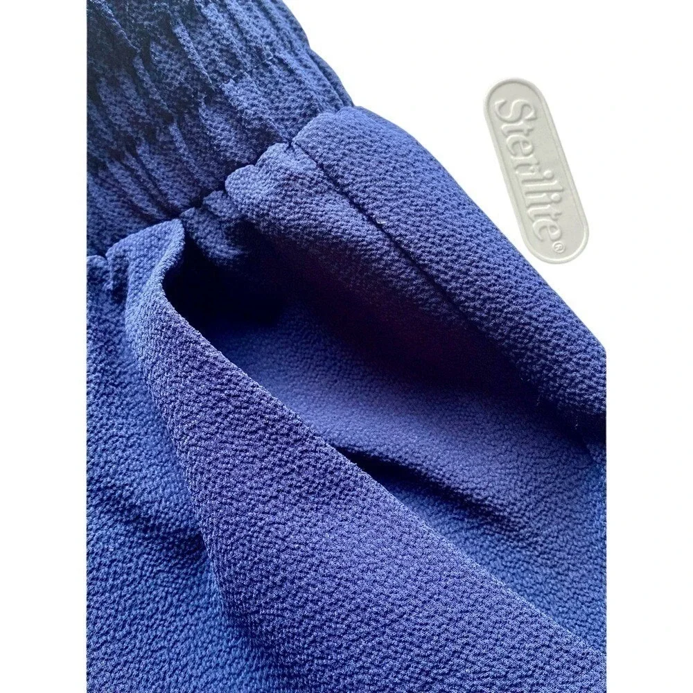 Michael Kors Blue Tie Waist Wide Leg Trouser Dress Pants